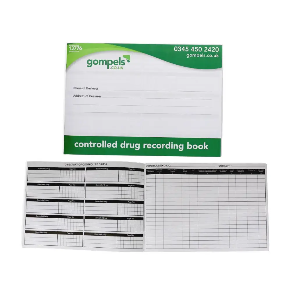 Controlled Drug Record Book