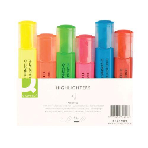 Highlighter Pen Assorted Wallet x 8
