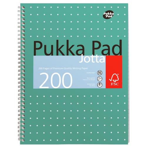 Pukka A4 Jotta Notebook Wirebound Feint Ruled 200 Pages JM018 x 3