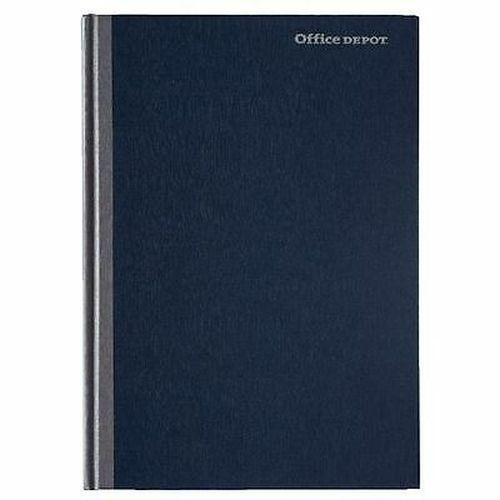 Notebook A5 Ruled Casebound Cardboard Hardback Blue 160 Pages 80 Sheets x 1