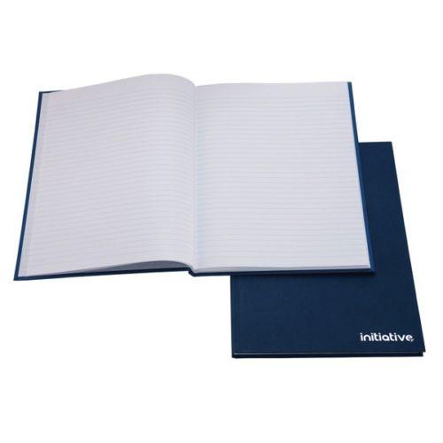 Notebook A4 Ruled Casebound Side Bound Paper Hardback Navy Blue 80 Sheets (KF01060) x 1
