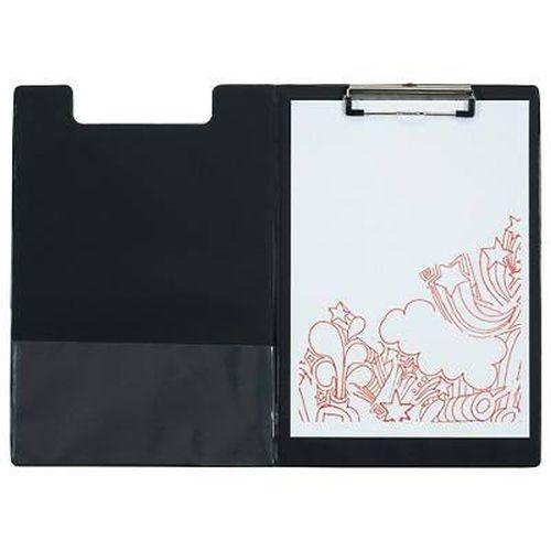 A4 PVC Foldover Clipboard Foolscap Black KF01300 x 1