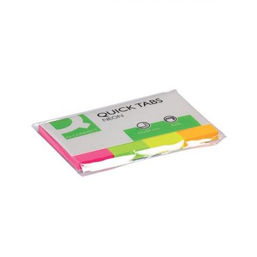 Quick Tabs 20x50mm Neon x 200