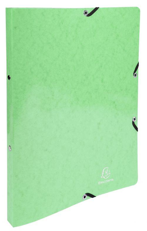 Exacompta Ring Binder 2 Rings 15 mm Pressboard A4 Green x 1