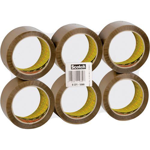 Scotch Packaging/Parcel Tape Buff 50mm x66m x 6