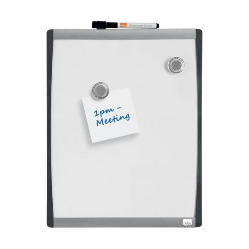 Nobo Small Wall Mountable Magnetic Whiteboard Lacquered Steel Arched Frame 280 x 335mm White x 1