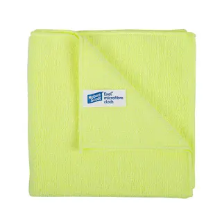 Exel Supercloth Contract Microfibre Cloth 40cm/16 Inches - Yellow x 10