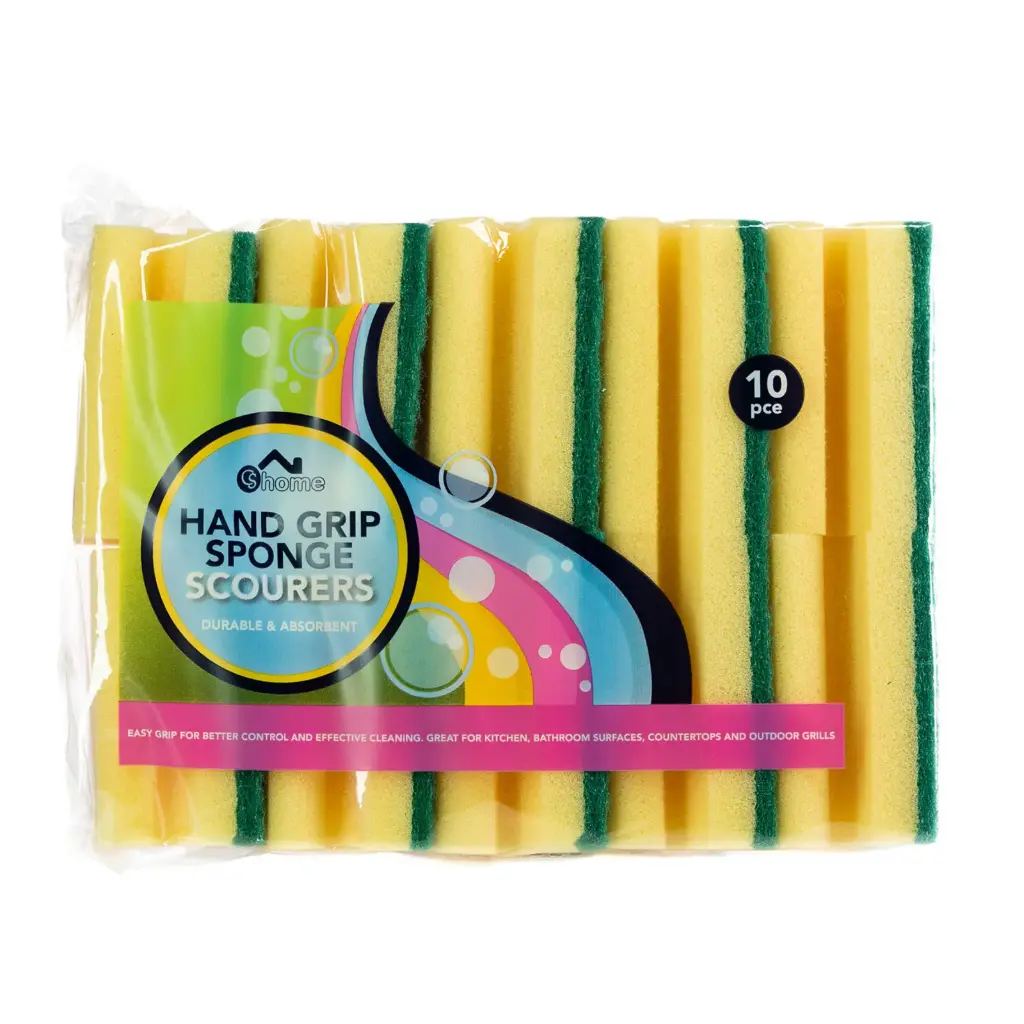 Sponge Scourer Easy Grip x 10
