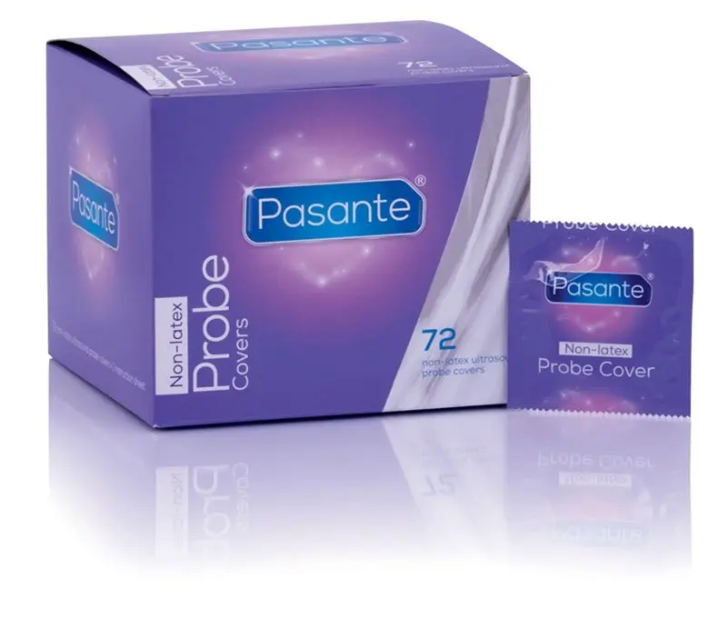 Pasante Non Latex Ultrasound Probe Covers 35mm Clinic Pack x 72   
