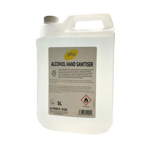 PHS Hand Sanitiser Alcohol 5L x 1