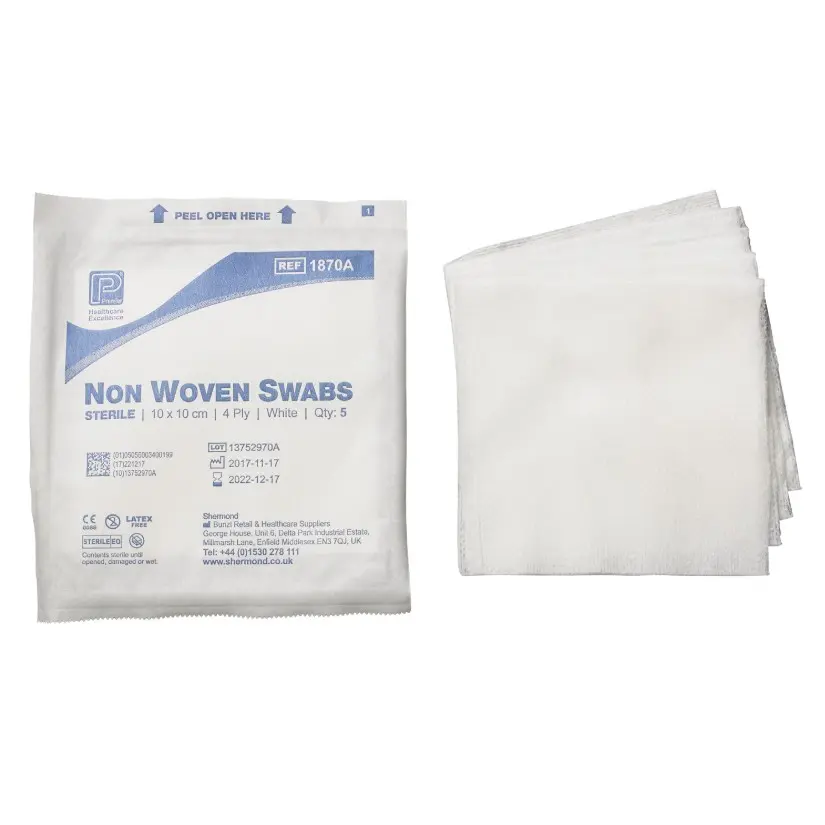 Premier Gauze Swabs Sterile 10cm x 10cm - 40 packs of 5