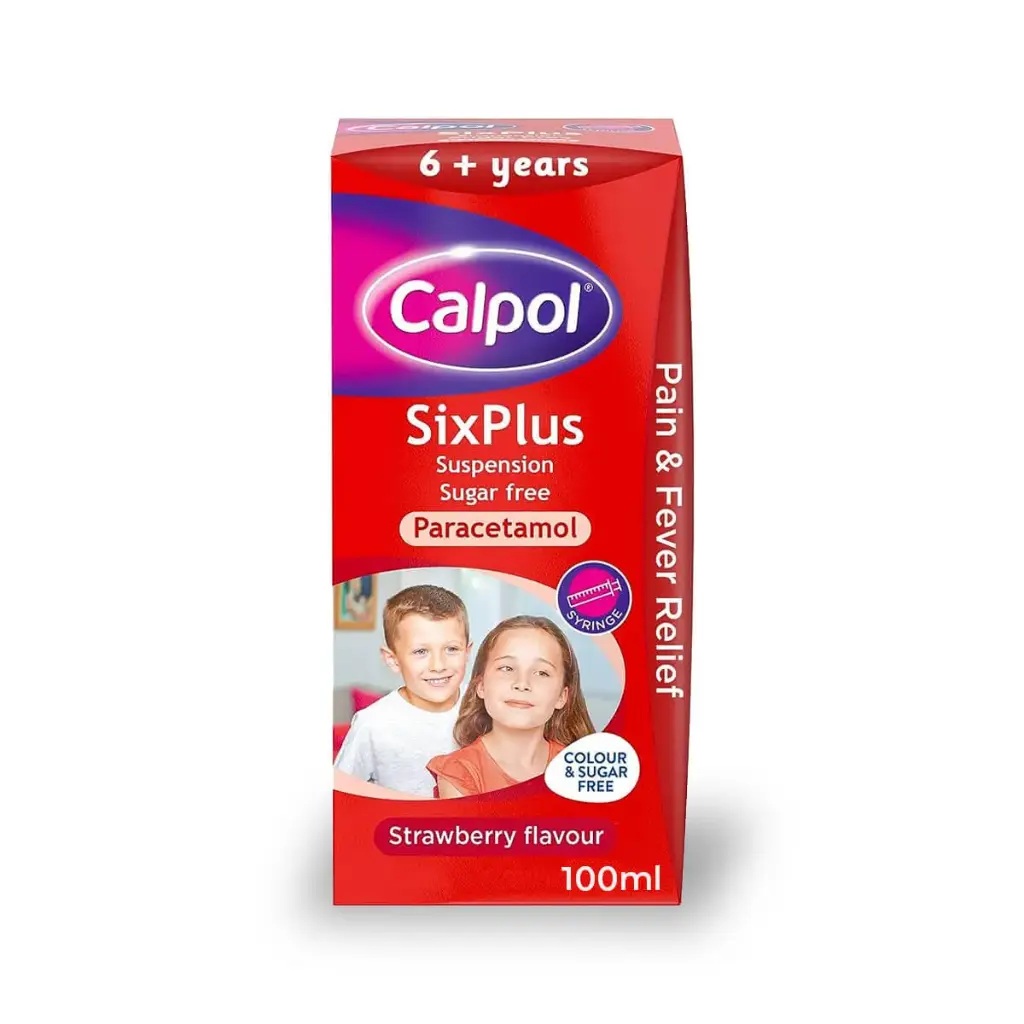 Calpol Sugar Free Suspension 6+ years 250mg/5ml, 100ml