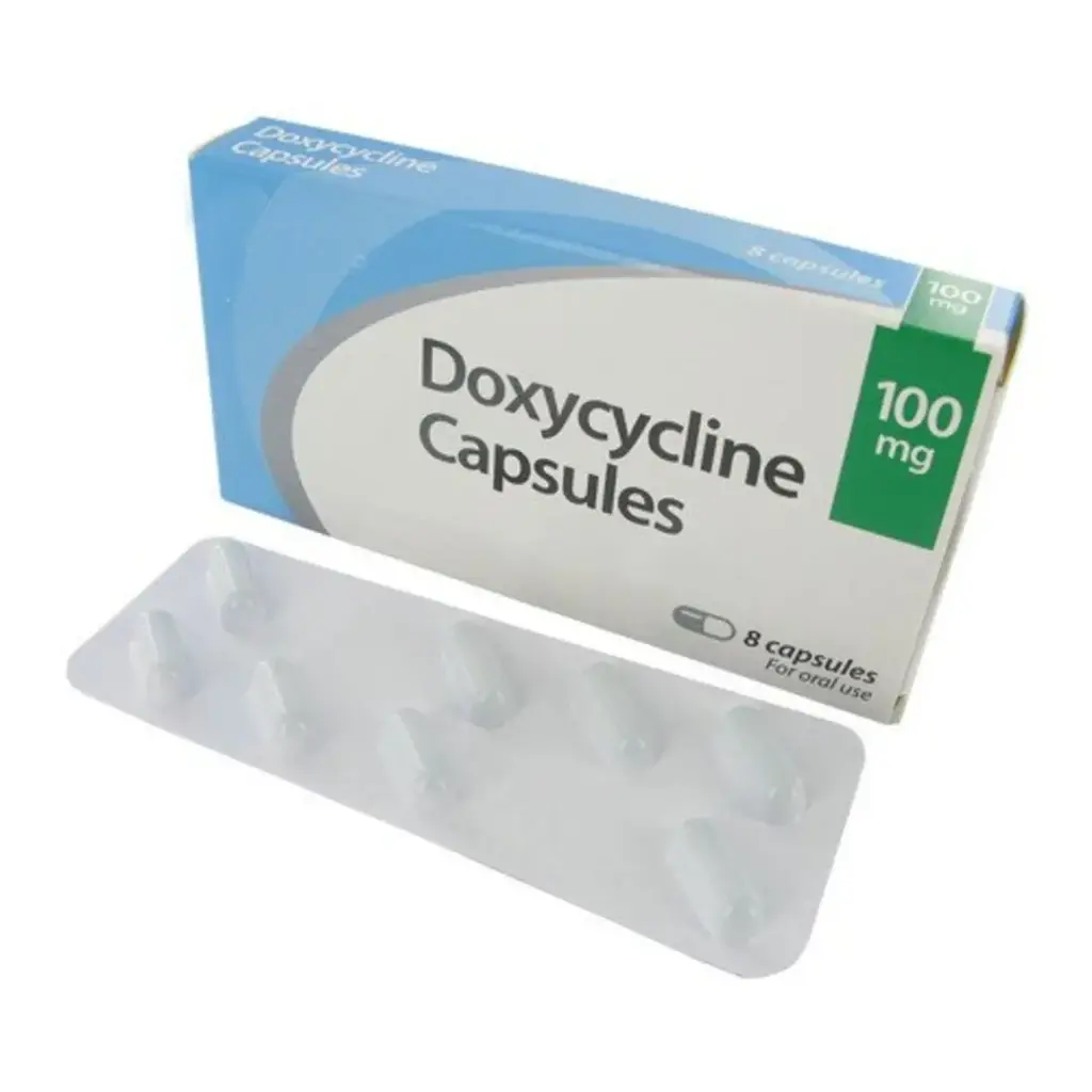 Doxycycline 100mg Cap x 8