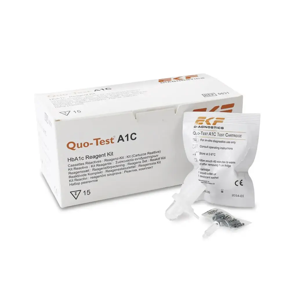 Quo-Test HbA1c Analyser Testing Kit x 15