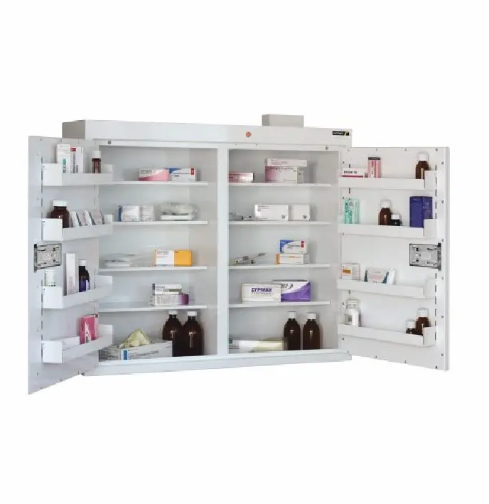 Controlled Drug Cabinet, 8 shelves/8 trays, 2 doors, 2 locks