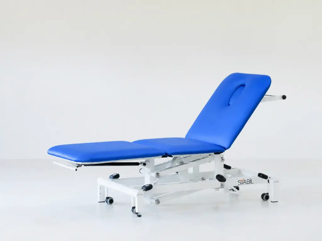 STABIL KOMFORT 3-Section Hydraulic White Frame - Mid Blue