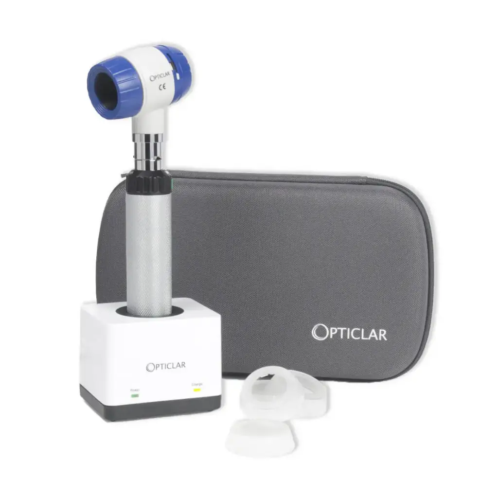 Opticlar D-Scope 8DS Dermatoscope Set - ADAPT Lithium Rechargeable Handle, Single Charger