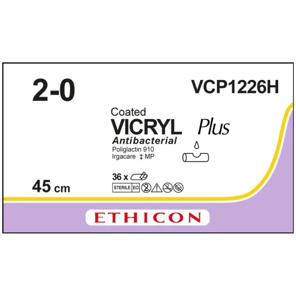 Vicryl Plus VIO 2-0 6 x 45cm x 36 
