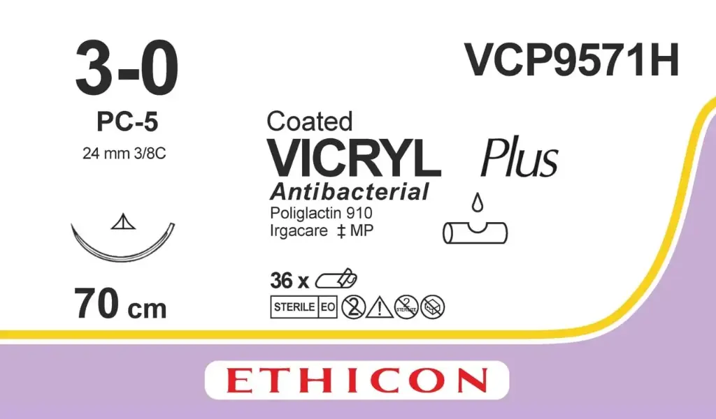 VICRYL PLUS undyed 1xPC-5 PRIME 3-0 70cm x 36