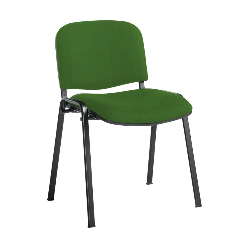 Taurus Meeting Room Chair with Black Frame and No Arms - Feather