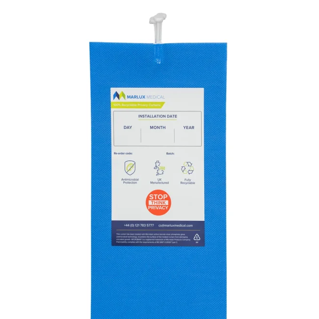 Marlux Antibacterial Curtains Uni-Glide - Summer Blue - 4.2m (GSB42)