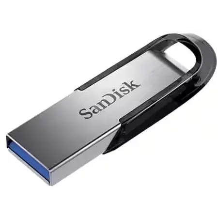 SanDisk USB 3.0 Flash Drive Ultra Flair 64 GB Black, Silver