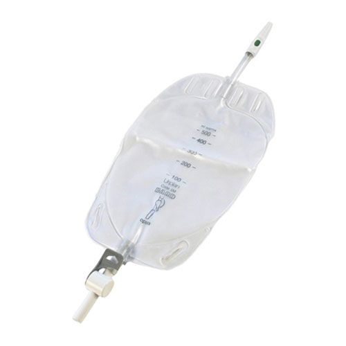 [MD01314] Uriplan Leg Bag With 180 Degree Lever Tap, 500ml 30cm x 10