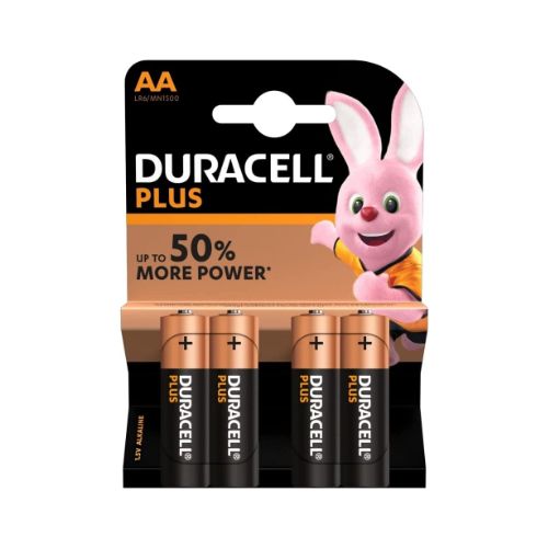 [MD01735] Duracell Plus AA Batteries x 4