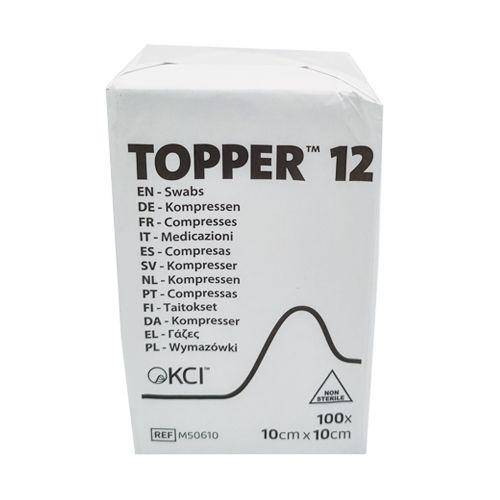 [MD02208] Topper 12 Swabs Non Sterile 10 x 10cm 6-ply x100