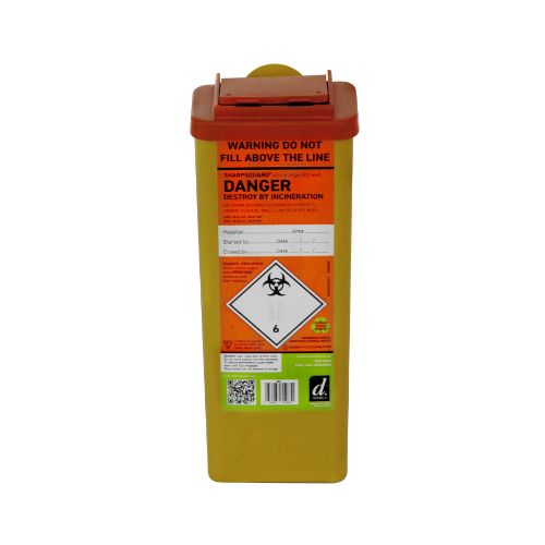 [MD02534-OR] SHARPSGUARD 0.5L Sharps Bin (Needle Remover) - Orange
