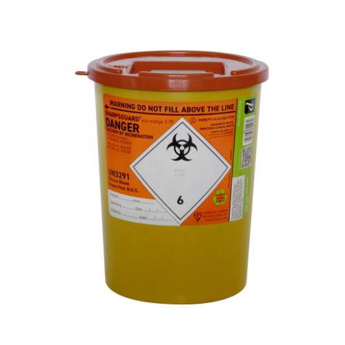 [MD02538-OR] SHARPSGUARD 3.75L Sharps Bin - Orange DD474OLR