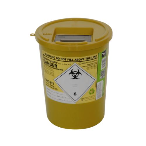 [MD02538-YL] SHARPSGUARD 3.75L Sharps Bin - Yellow DD474YLR