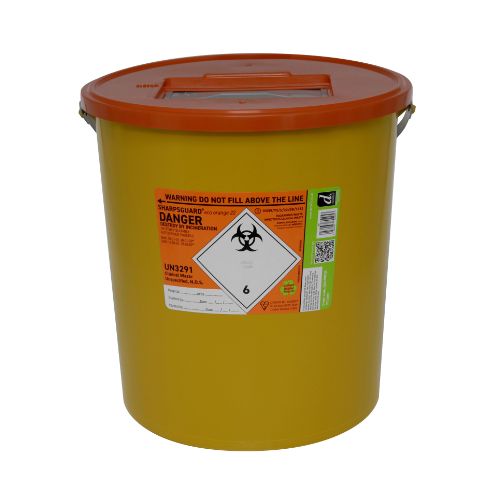 [MD02539-OR] SHARPSGUARD 22L Sharps Bin - Orange DNDD475OLR