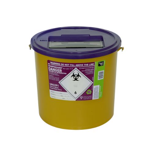 [MD02540-PU] SHARPSGUARD 11.5L Sharps Bin - Purple DD610R