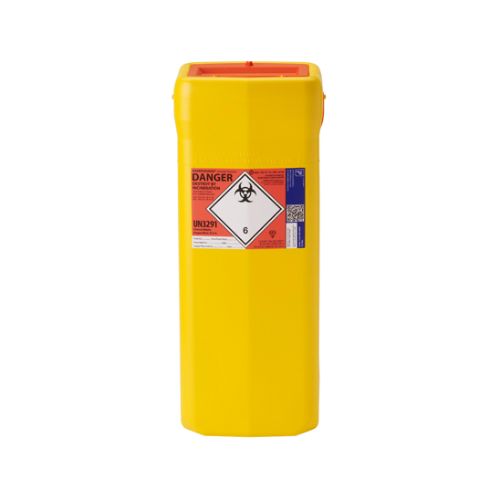 [MD02545/1] SHARPSGUARD 32L Theatre Sharps Bin - Orange DNDD540