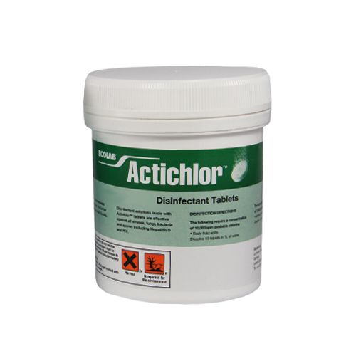 [MD03161] Actichlor Disinfectant Tablets - 2.5g: 100 per tub