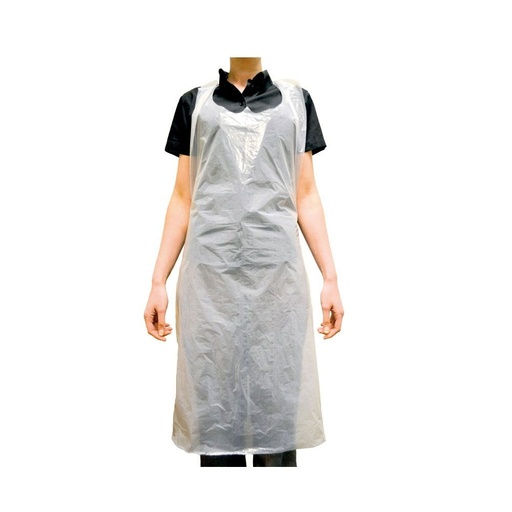 [MD03940] White Disposable Aprons on a Roll 70x106cm x200