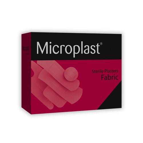 [MD04241] Microplast Assorted Sterile Fabric Plasters x 100
