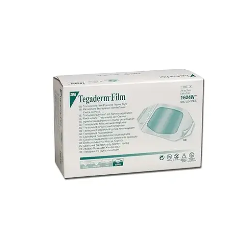 [MD04326] 3M Tegaderm Transparent Film Dressing (1624W) - 6cm x 7cm x 100