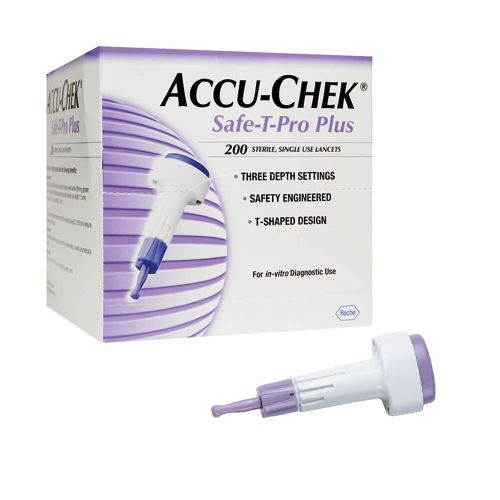 [MD04547] Roche Accu-Chek Safe-T-Pro Plus Lancets x 200