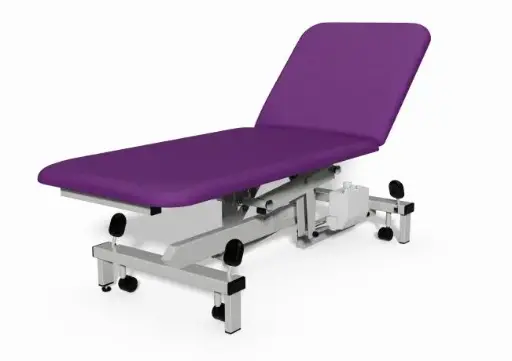 [MD04632-GRAPE] Plinth Medical 2 Section Electric Couch - Grape