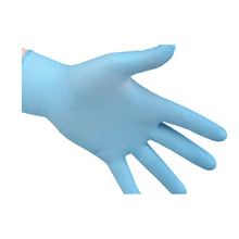 [MD04651-L] Blue Nitrile Powder Free Exam Gloves x 100 - Large - 2406L