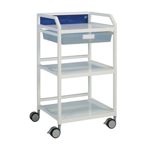 [MD04691-BLUE] Howarth 4 Trolley - 3 Shelves, 1 Tray - Blue