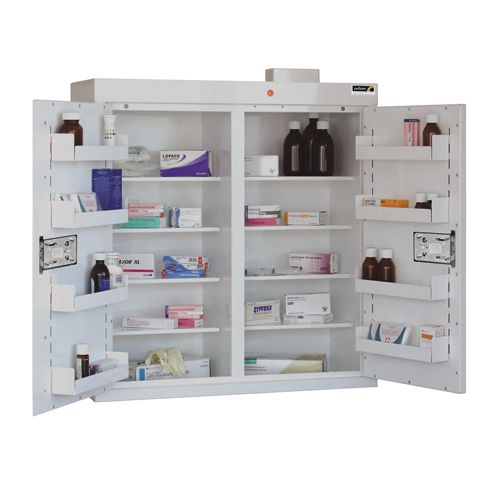 [MD04761-8] Medicine Cabinet 8 Shelves & 8 Door Trays - 204 litres