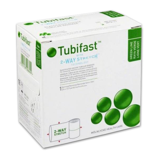 [MD04929] Tubifast Tubular Bandage Green 5cm x 5m (Small/Medium Limbs)