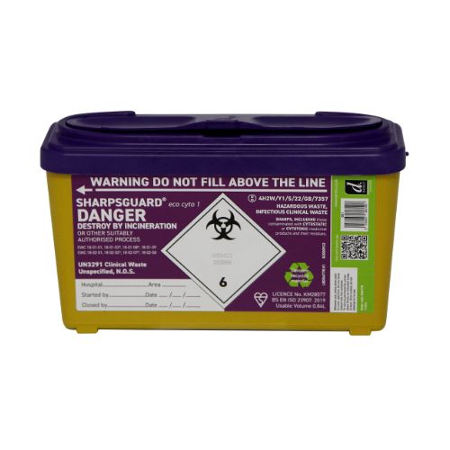 [MD05123] SHARPSGUARD 1L Sharps Bin - Purple
