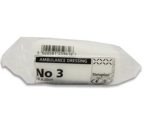 [MD05168] No. 3 Ambulance Dressing - Extra-Large - 20cm x 28cm x 30