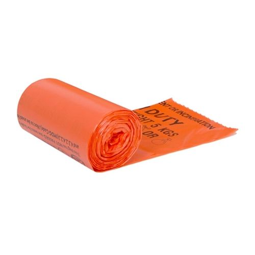 [MD05177/1] Heavy Duty 90L Clinical Waste Bag (Orange) x1Rollof25