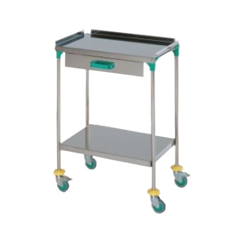 [MD05225] Select treatment trolley, Stainless steel, 1 Drawer