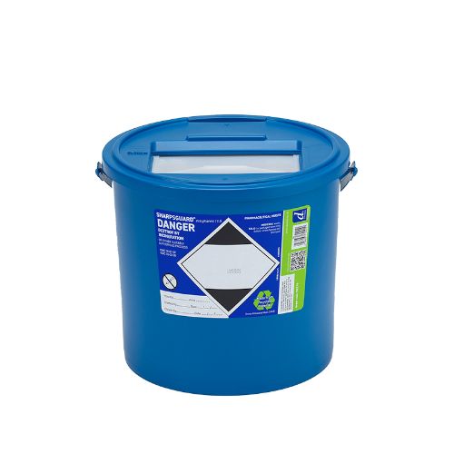 [MD05236] SHARPSGUARD 11.5L Eco Pharmi Sharps Bin - Blue DNDD210